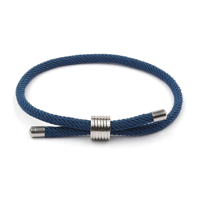 Nylon Polyester Rope Adjustable Bracelet For Men 